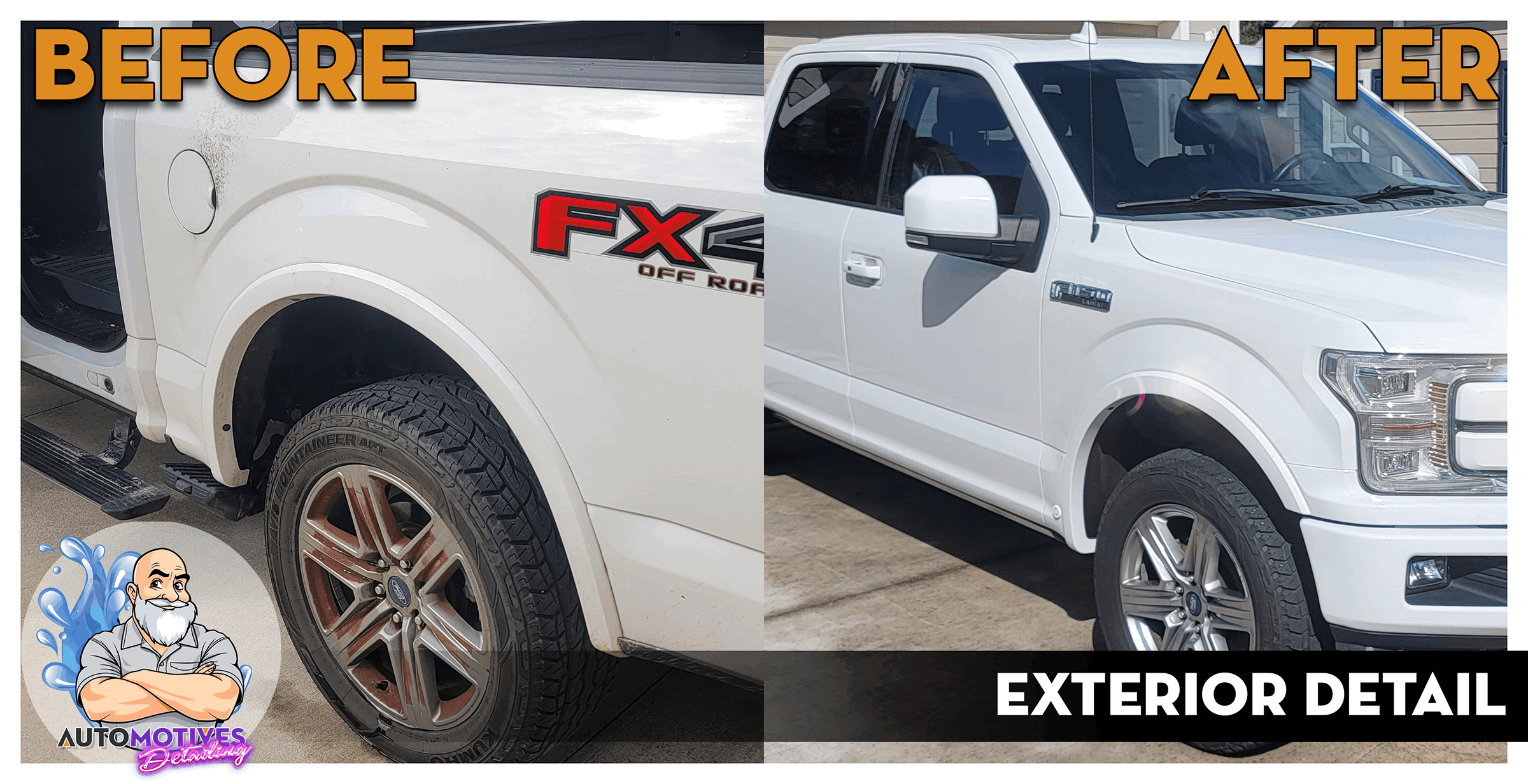 Before/After Exterior Detail